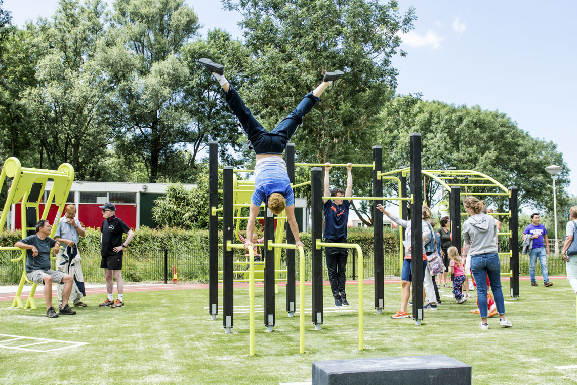 strip Permanent Laboratorium Sportplek realiseren in de openbare ruimte | Bootcamp | Outdoor Fitness